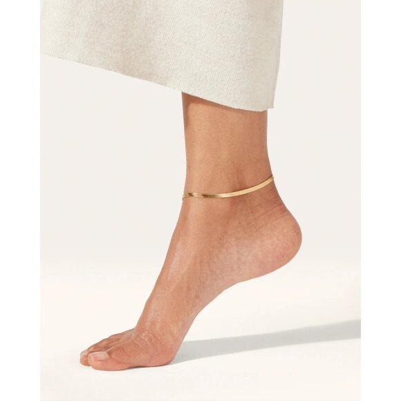 Jenny Bird Zeina Anklet in Gold New with box Womens Jewelry - Picture 9 of 9